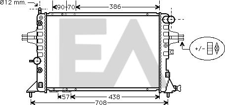 EACLIMA 31R54195 - Radiateur, refroidissement du moteur cwaw.fr