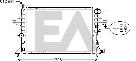 EACLIMA 31R54188 - Radiateur, refroidissement du moteur cwaw.fr