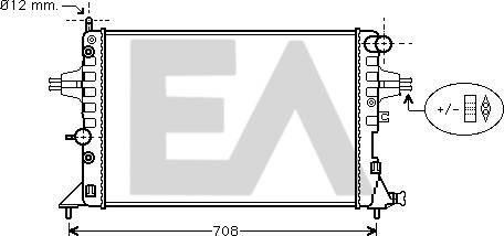 EACLIMA 31R54182 - Radiateur, refroidissement du moteur cwaw.fr