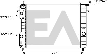 EACLIMA 31R54179 - Radiateur, refroidissement du moteur cwaw.fr