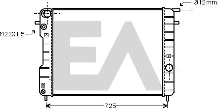 EACLIMA 31R54175 - Radiateur, refroidissement du moteur cwaw.fr