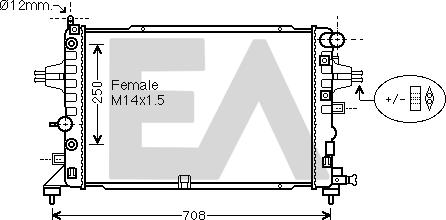 EACLIMA 31R54240 - Radiateur, refroidissement du moteur cwaw.fr