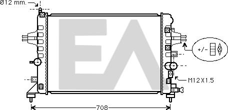 EACLIMA 31R54200 - Radiateur, refroidissement du moteur cwaw.fr