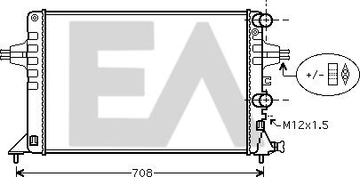 EACLIMA 31R54220 - Radiateur, refroidissement du moteur cwaw.fr