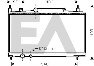 EACLIMA 31R55099 - Radiateur, refroidissement du moteur cwaw.fr