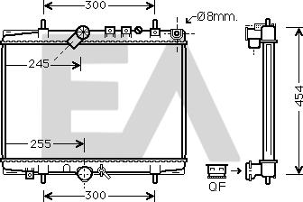 EACLIMA 31R55090 - Radiateur, refroidissement du moteur cwaw.fr