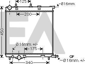 EACLIMA 31R55056 - Radiateur, refroidissement du moteur cwaw.fr