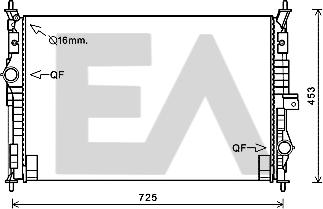 EACLIMA 31R55058 - Radiateur, refroidissement du moteur cwaw.fr