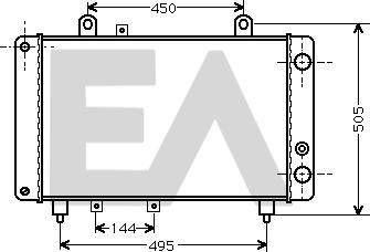 EACLIMA 31R55018 - Radiateur, refroidissement du moteur cwaw.fr