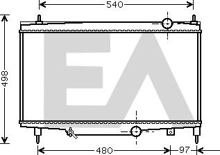 EACLIMA 31R55039 - Radiateur, refroidissement du moteur cwaw.fr