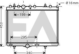 EACLIMA 31R55106 - Radiateur, refroidissement du moteur cwaw.fr