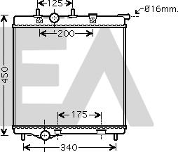 EACLIMA 31R55118 - Radiateur, refroidissement du moteur cwaw.fr