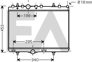 EACLIMA 31R55117 - Radiateur, refroidissement du moteur cwaw.fr