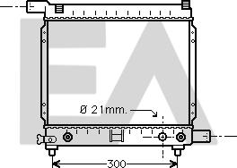 EACLIMA 31R50055 - Radiateur, refroidissement du moteur cwaw.fr