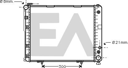 EACLIMA 31R50065 - Radiateur, refroidissement du moteur cwaw.fr