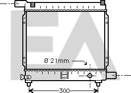 EACLIMA 31R50066 - Radiateur, refroidissement du moteur cwaw.fr