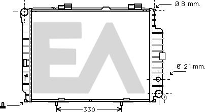 EACLIMA 31R50002 - Radiateur, refroidissement du moteur cwaw.fr