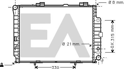 EACLIMA 31R50140 - Radiateur, refroidissement du moteur cwaw.fr