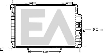 EACLIMA 31R50142 - Radiateur, refroidissement du moteur cwaw.fr