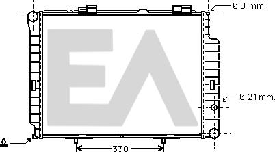 EACLIMA 31R50133 - Radiateur, refroidissement du moteur cwaw.fr