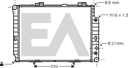 EACLIMA 31R50137 - Radiateur, refroidissement du moteur cwaw.fr