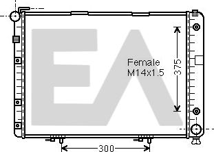 EACLIMA 31R50123 - Radiateur, refroidissement du moteur cwaw.fr