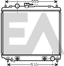 EACLIMA 31R51090 - Radiateur, refroidissement du moteur cwaw.fr