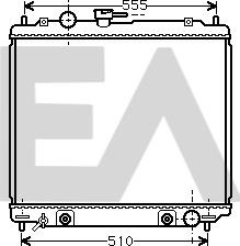 EACLIMA 31R51062 - Radiateur, refroidissement du moteur cwaw.fr