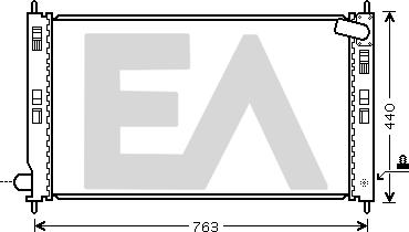 EACLIMA 31R51104 - Radiateur, refroidissement du moteur cwaw.fr