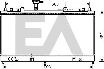 EACLIMA 31R52067 - Radiateur, refroidissement du moteur cwaw.fr