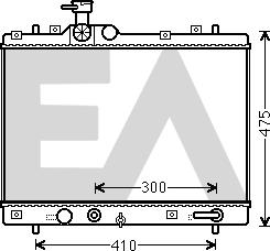 EACLIMA 31R69064 - Radiateur, refroidissement du moteur cwaw.fr