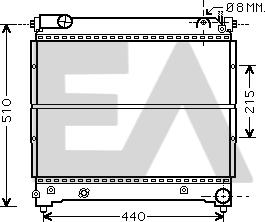 EACLIMA 31R69080 - Radiateur, refroidissement du moteur cwaw.fr