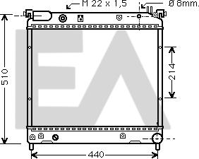 EACLIMA 31R69024 - Radiateur, refroidissement du moteur cwaw.fr