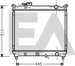 EACLIMA 31R69071 - Radiateur, refroidissement du moteur cwaw.fr