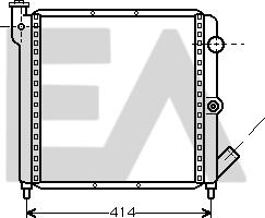 EACLIMA 31R60091 - Radiateur, refroidissement du moteur cwaw.fr