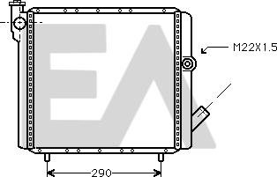 EACLIMA 31R60092 - Radiateur, refroidissement du moteur cwaw.fr