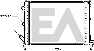 EACLIMA 31R60101 - Radiateur, refroidissement du moteur cwaw.fr