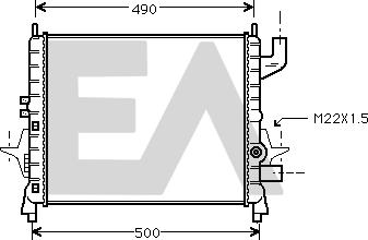 EACLIMA 31R60115 - Radiateur, refroidissement du moteur cwaw.fr