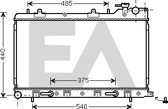 EACLIMA 31R68046 - Radiateur, refroidissement du moteur cwaw.fr