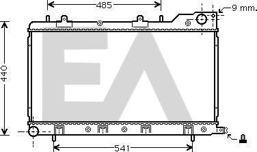 EACLIMA 31R68039 - Radiateur, refroidissement du moteur cwaw.fr