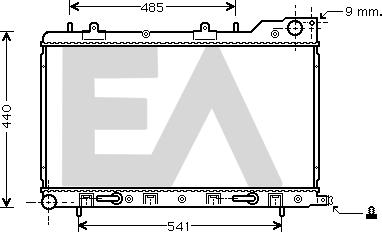 EACLIMA 31R68027 - Radiateur, refroidissement du moteur cwaw.fr