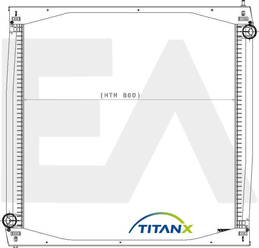 EACLIMA 31R63004T - Radiateur, refroidissement du moteur cwaw.fr