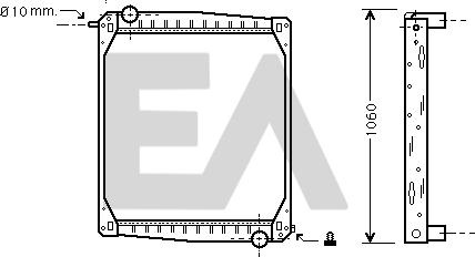 EACLIMA 31R63006 - Radiateur, refroidissement du moteur cwaw.fr