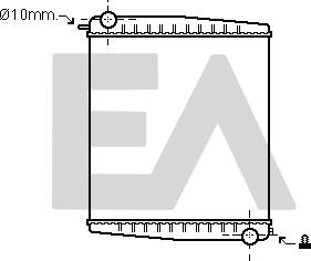 EACLIMA 31R63007 - Radiateur, refroidissement du moteur cwaw.fr