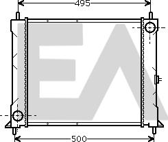 EACLIMA 31R05009 - Radiateur, refroidissement du moteur cwaw.fr