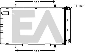 EACLIMA 31R05008 - Radiateur, refroidissement du moteur cwaw.fr