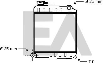 EACLIMA 31R05003 - Radiateur, refroidissement du moteur cwaw.fr