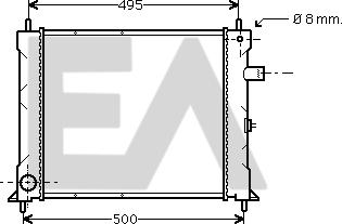 EACLIMA 31R05018 - Radiateur, refroidissement du moteur cwaw.fr