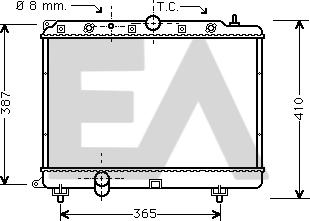 EACLIMA 31R05038 - Radiateur, refroidissement du moteur cwaw.fr