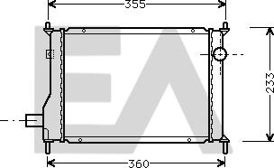 EACLIMA 31R05032 - Radiateur, refroidissement du moteur cwaw.fr